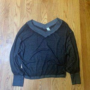 Free People Black Sweater